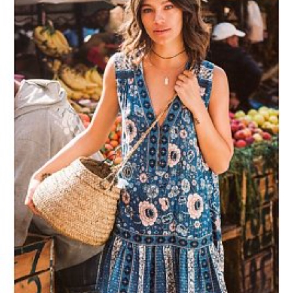 Zahara Tunic Dress Navy